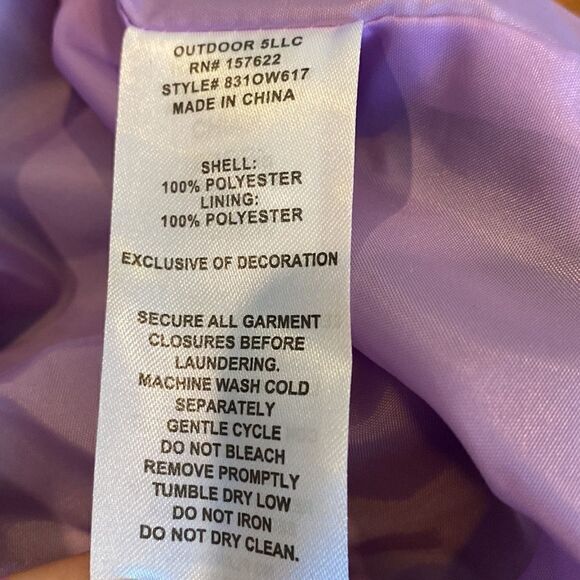 Girls size 14-16 lite weight wind breaker zipper front by Eddie Bauer - Picture 9 of 9